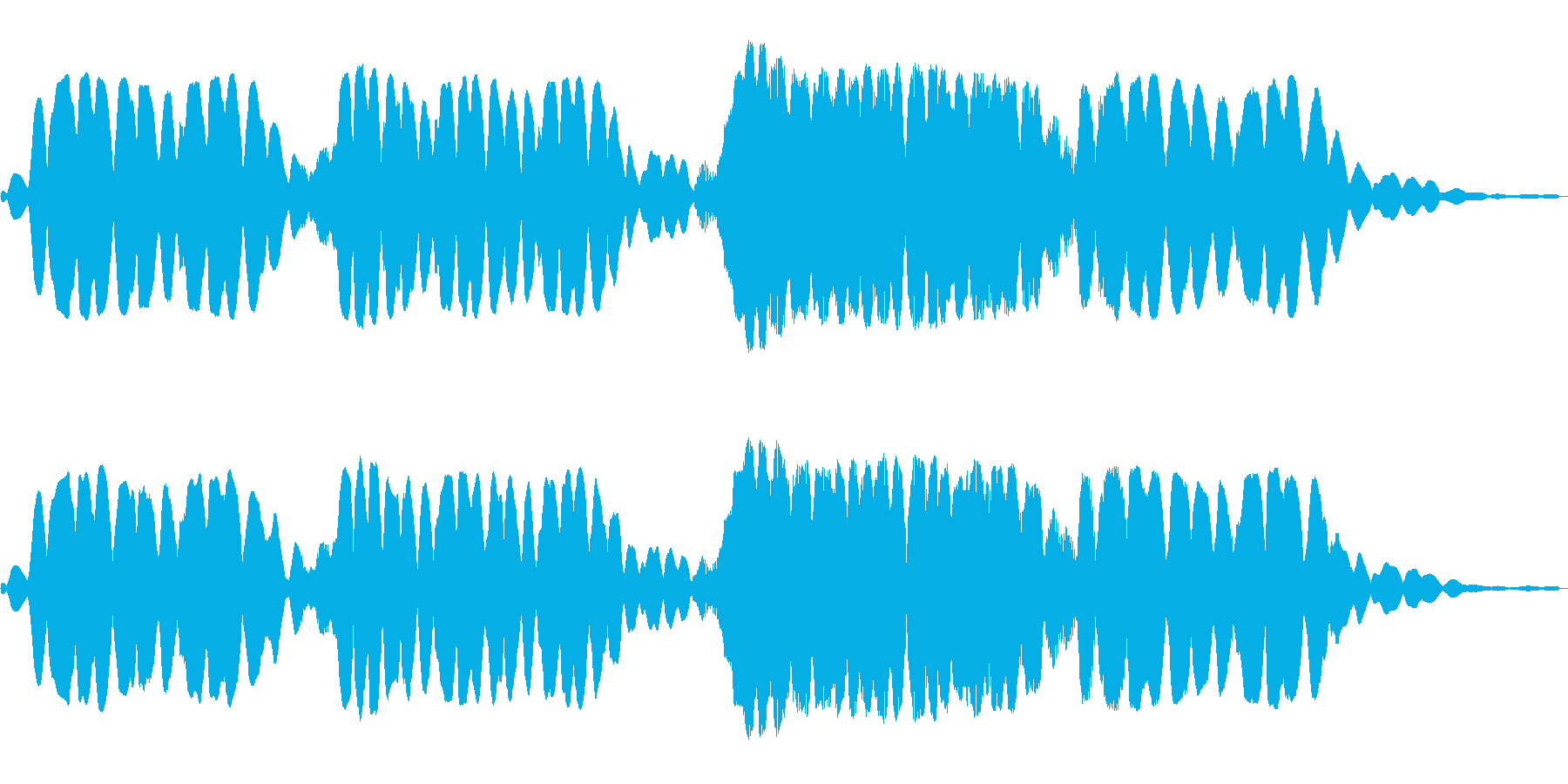 ホワワワーン(幻想的な効果音)の再生済みの波形