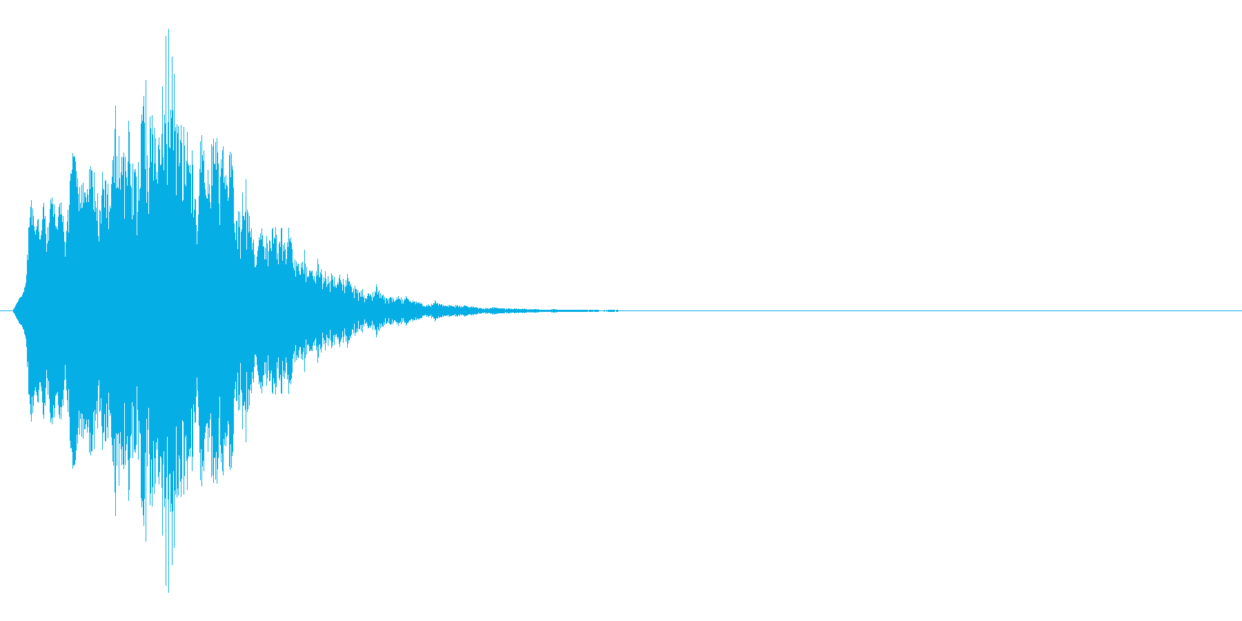 メッセージを通知する時の効果音の再生済みの波形