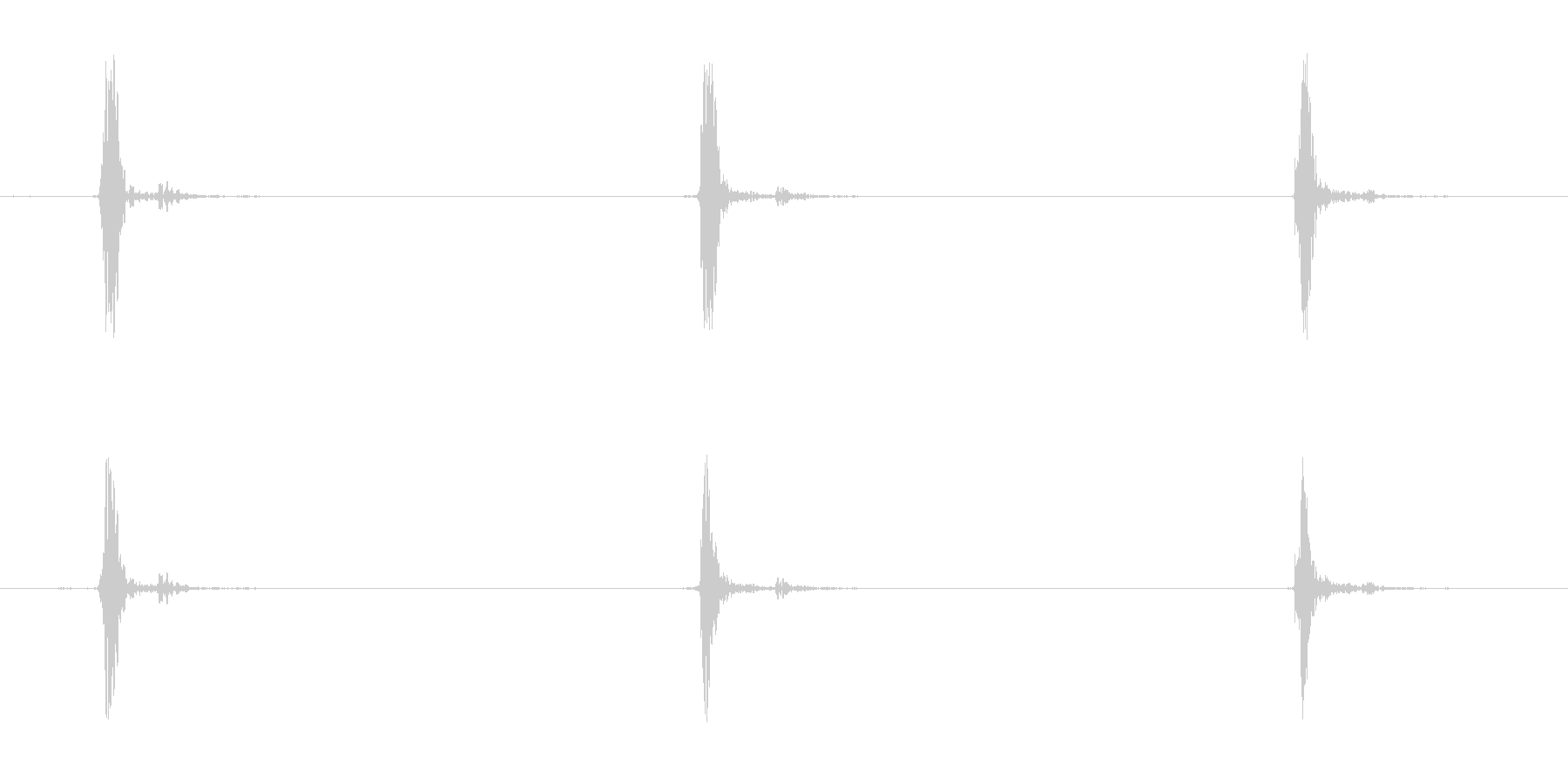空振りの音。の未再生の波形