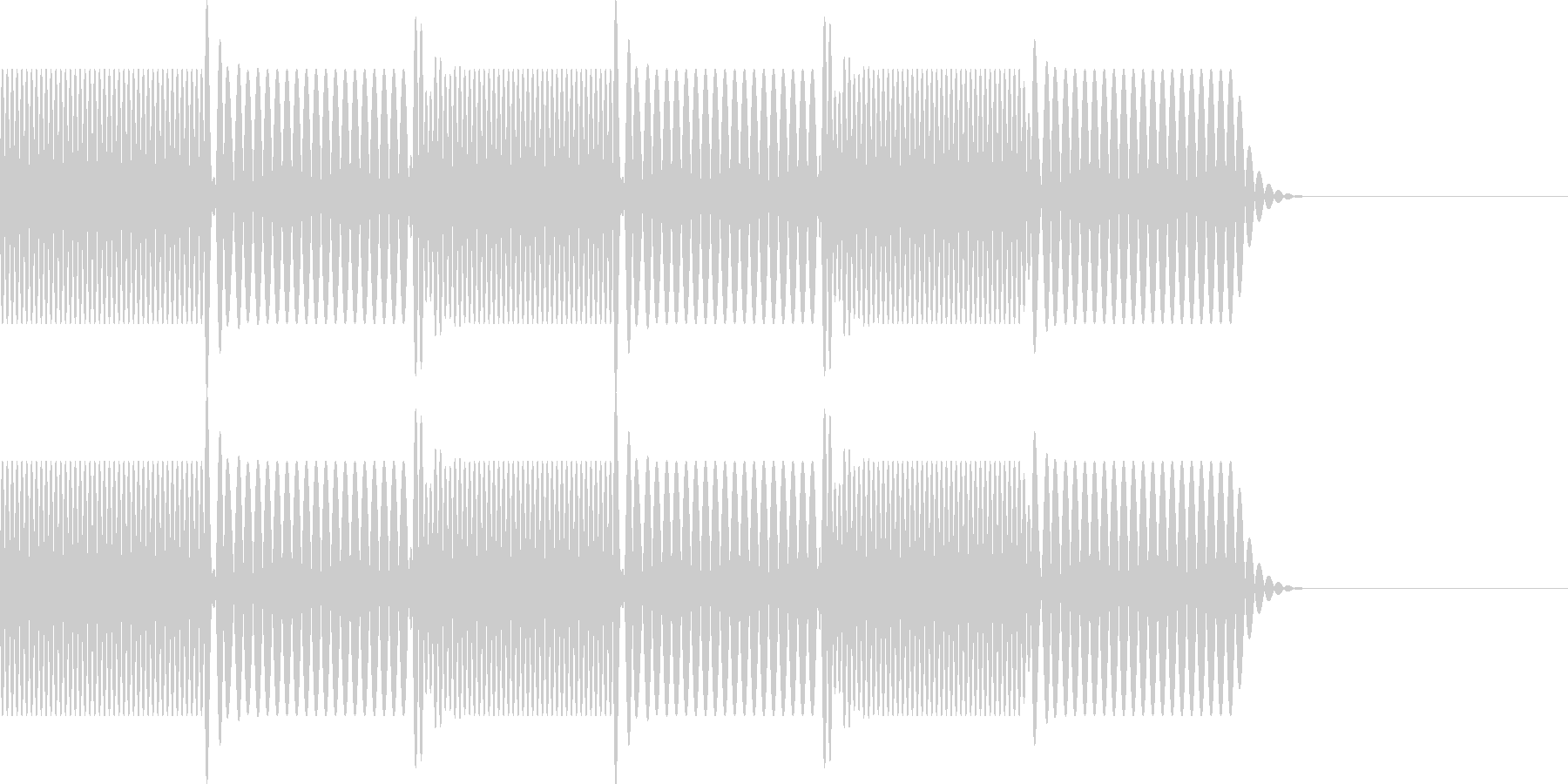 ボタン・操作音4(エラー)の未再生の波形