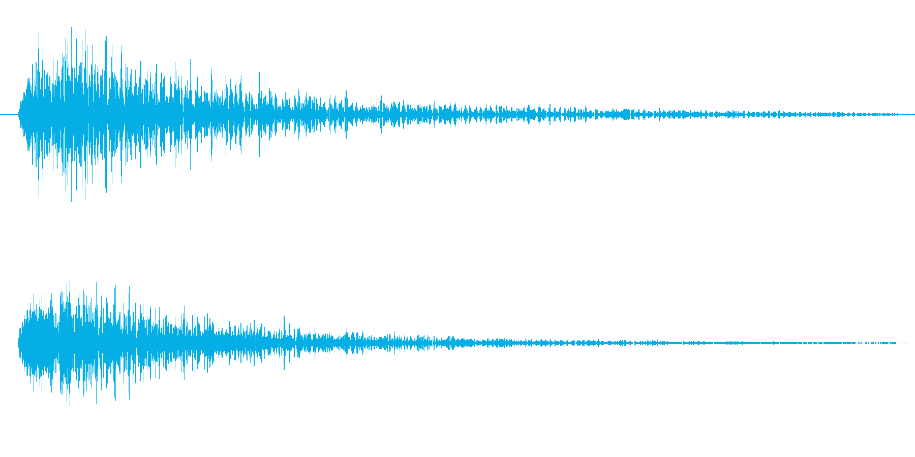 ブン(ライトセーバー効果音)の再生済みの波形