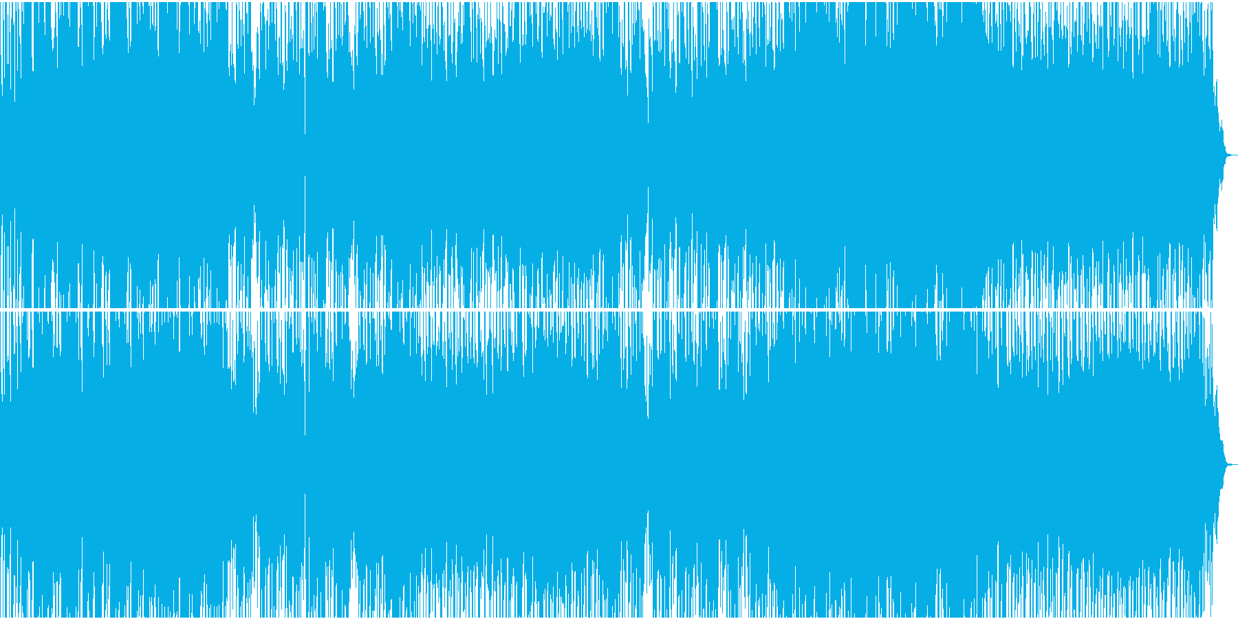 クールな雰囲気のBGMの再生済みの波形