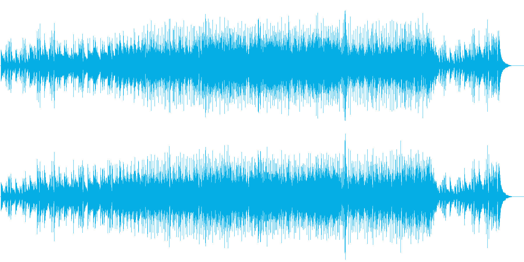 しっとりとした温かいストリングスの再生済みの波形