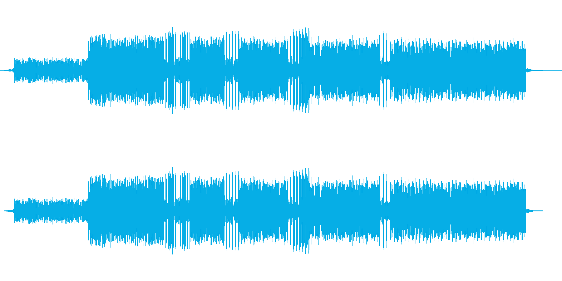 ファミコンの音で作ったゲーム中ミスした…の再生済みの波形