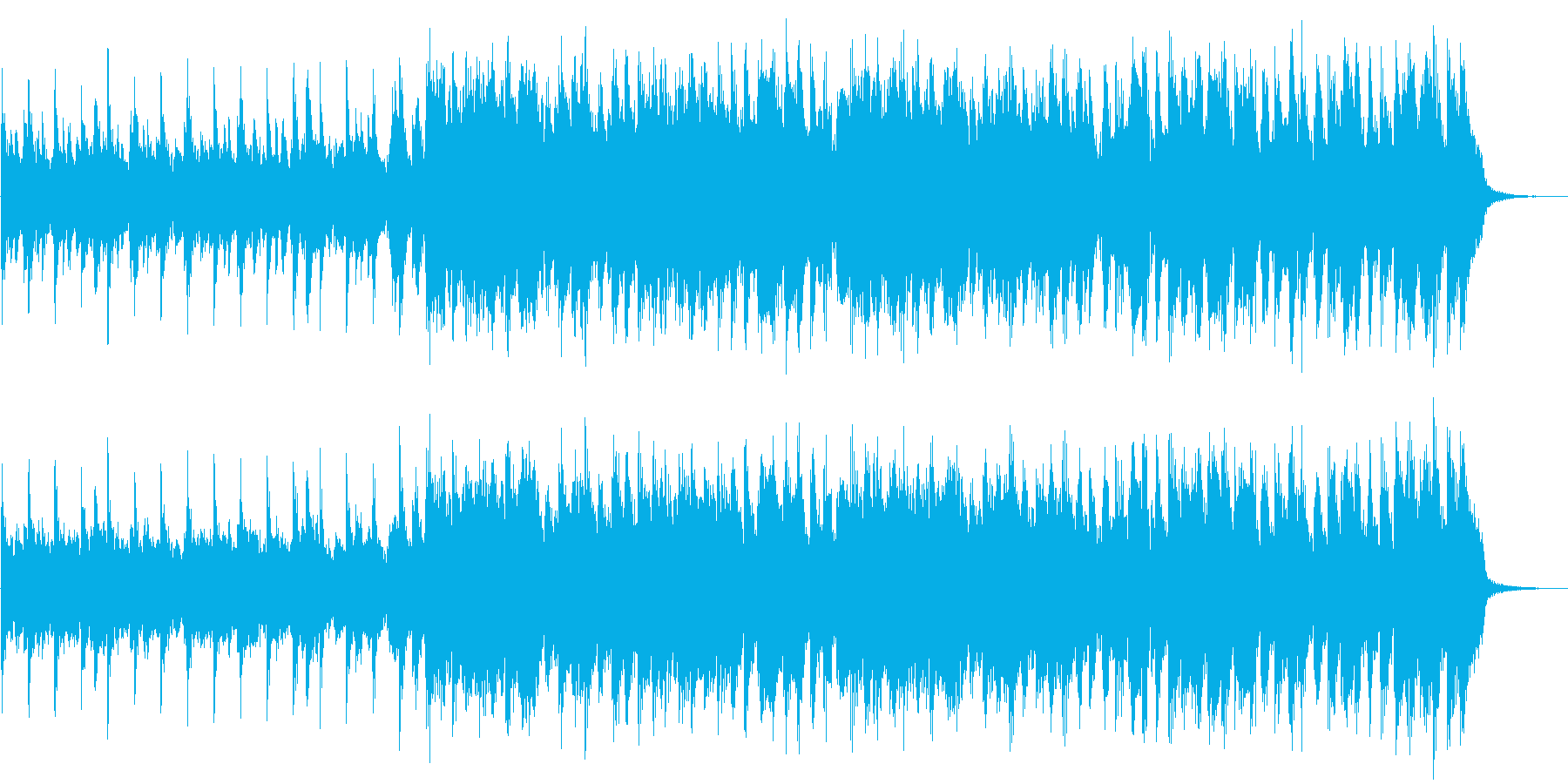 【30秒】カントリー&ウェスタンの楽曲の再生済みの波形