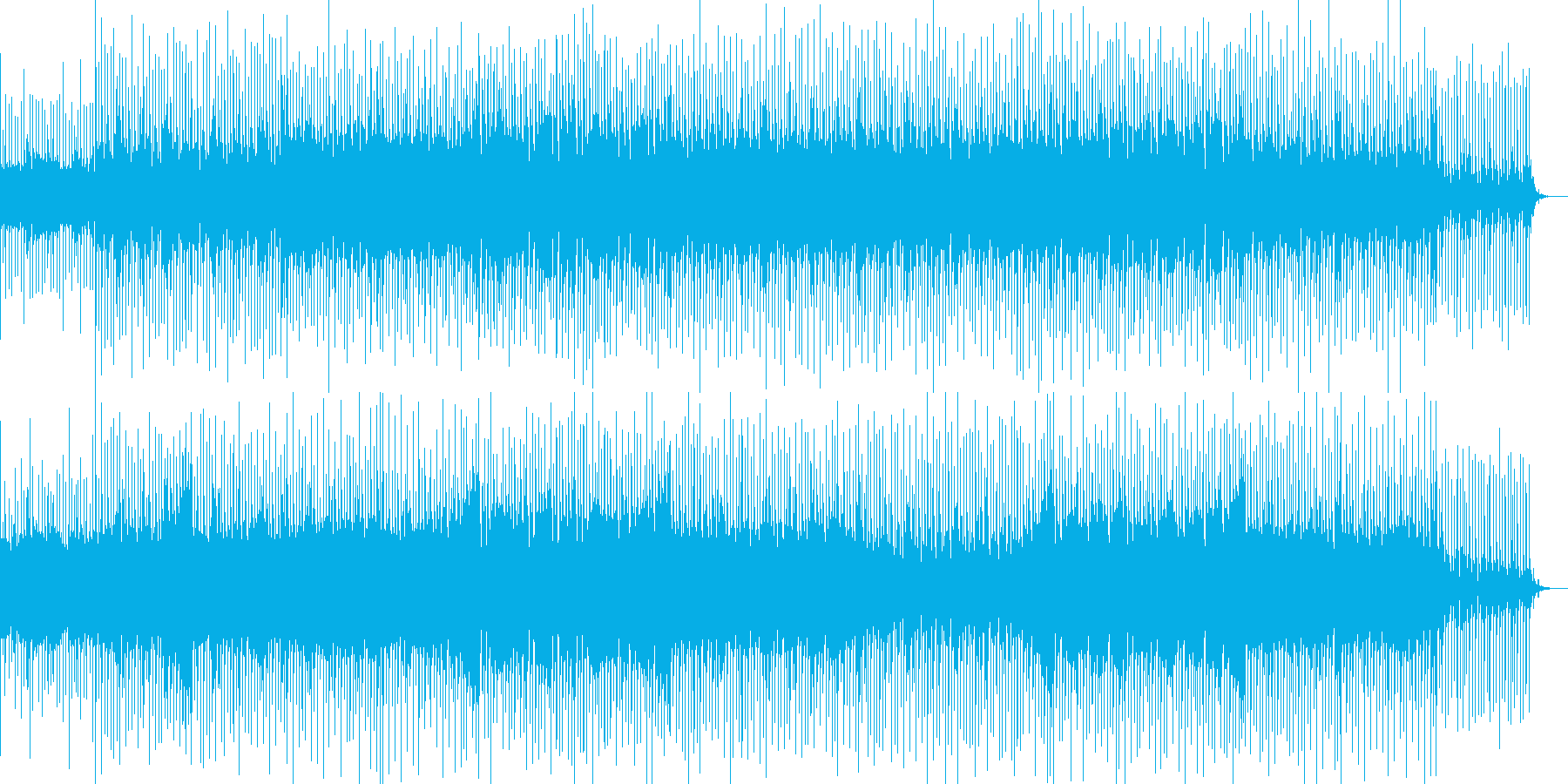 爽やかな風が吹き抜けるようなBGMの再生済みの波形