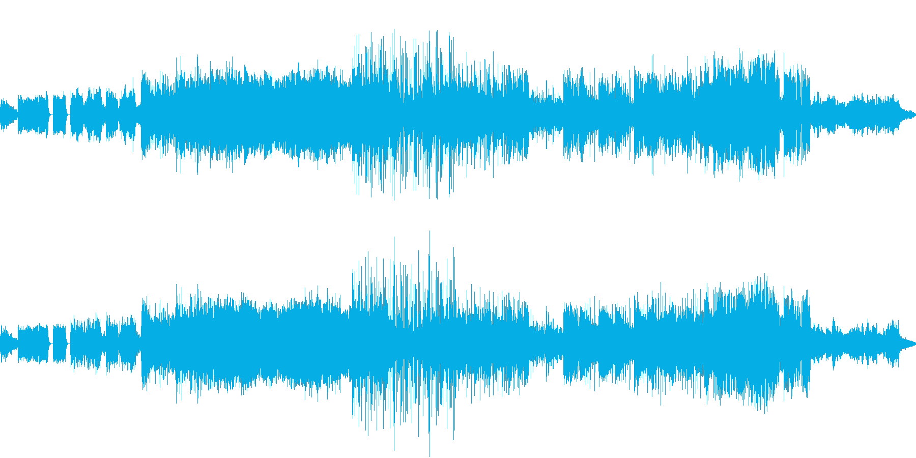 パワフル、色鮮やかでヘヴィなメタル交響曲の再生済みの波形
