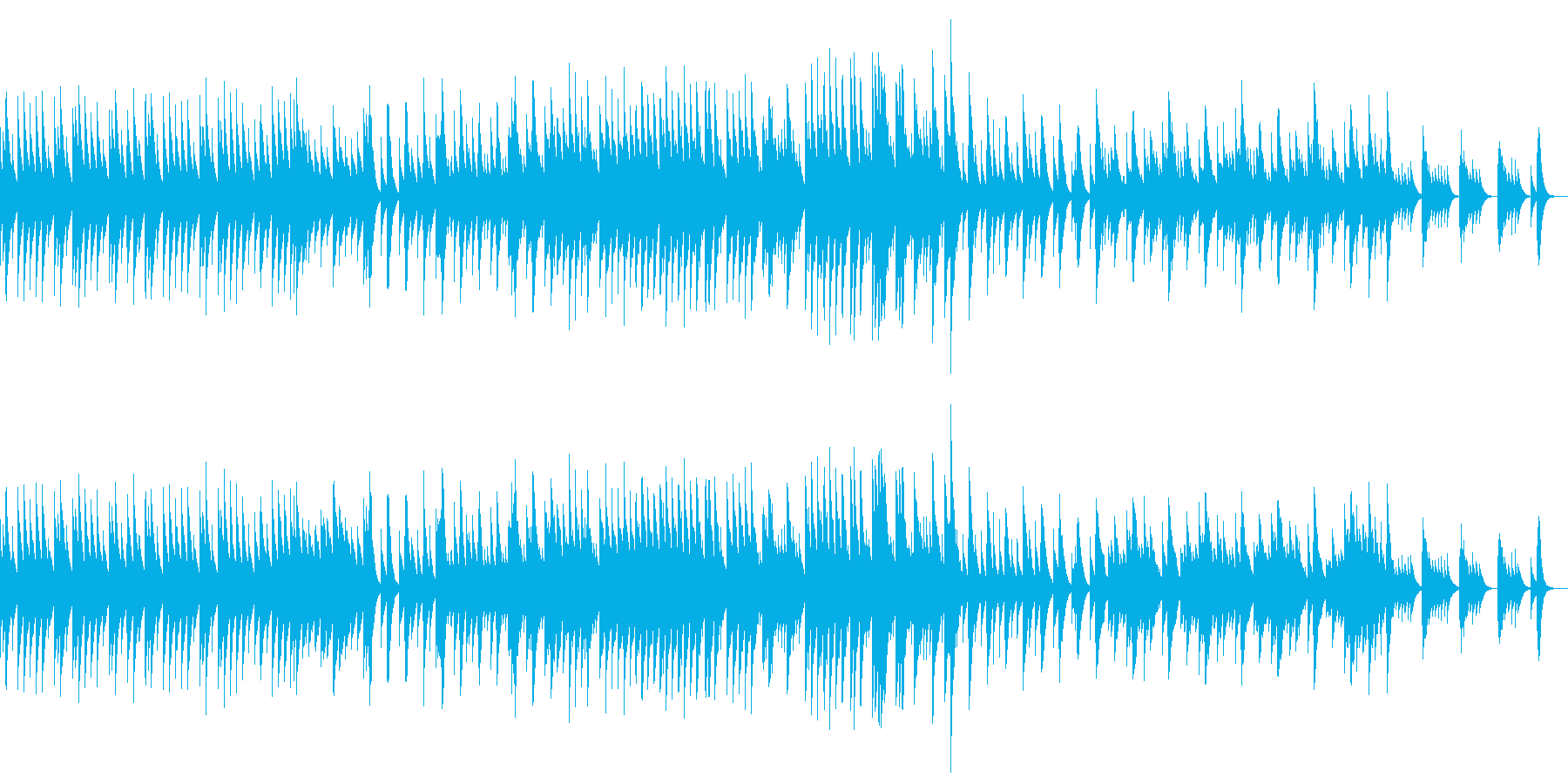 五日間の世界 音色1【優しいオルゴール】の再生済みの波形