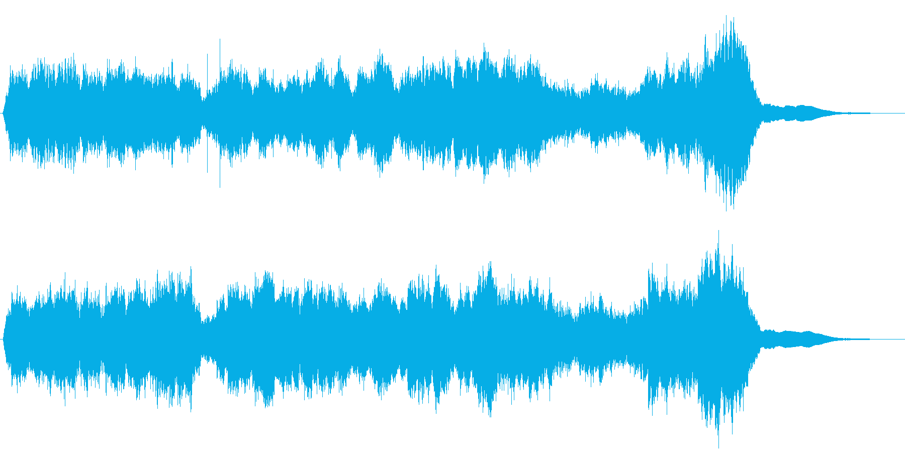 四声体基準のシンプルなストリングスBGMの再生済みの波形