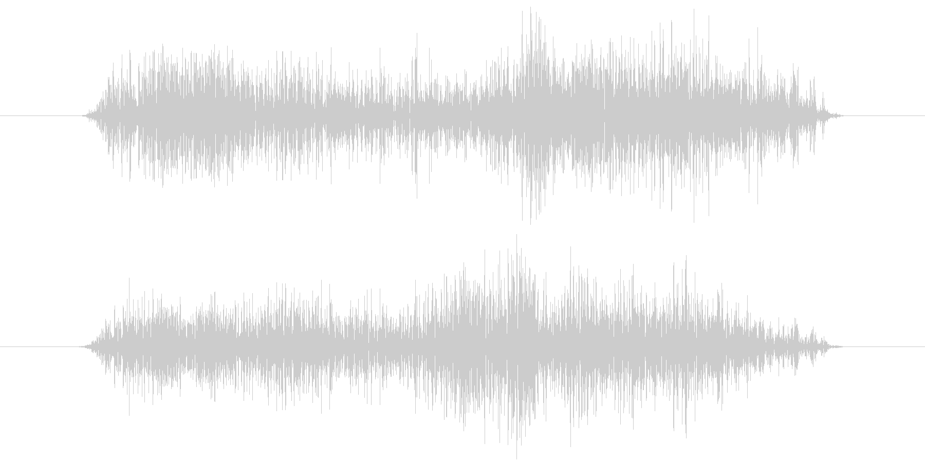 ノイズを意識した短いシーン効果音です。の未再生の波形