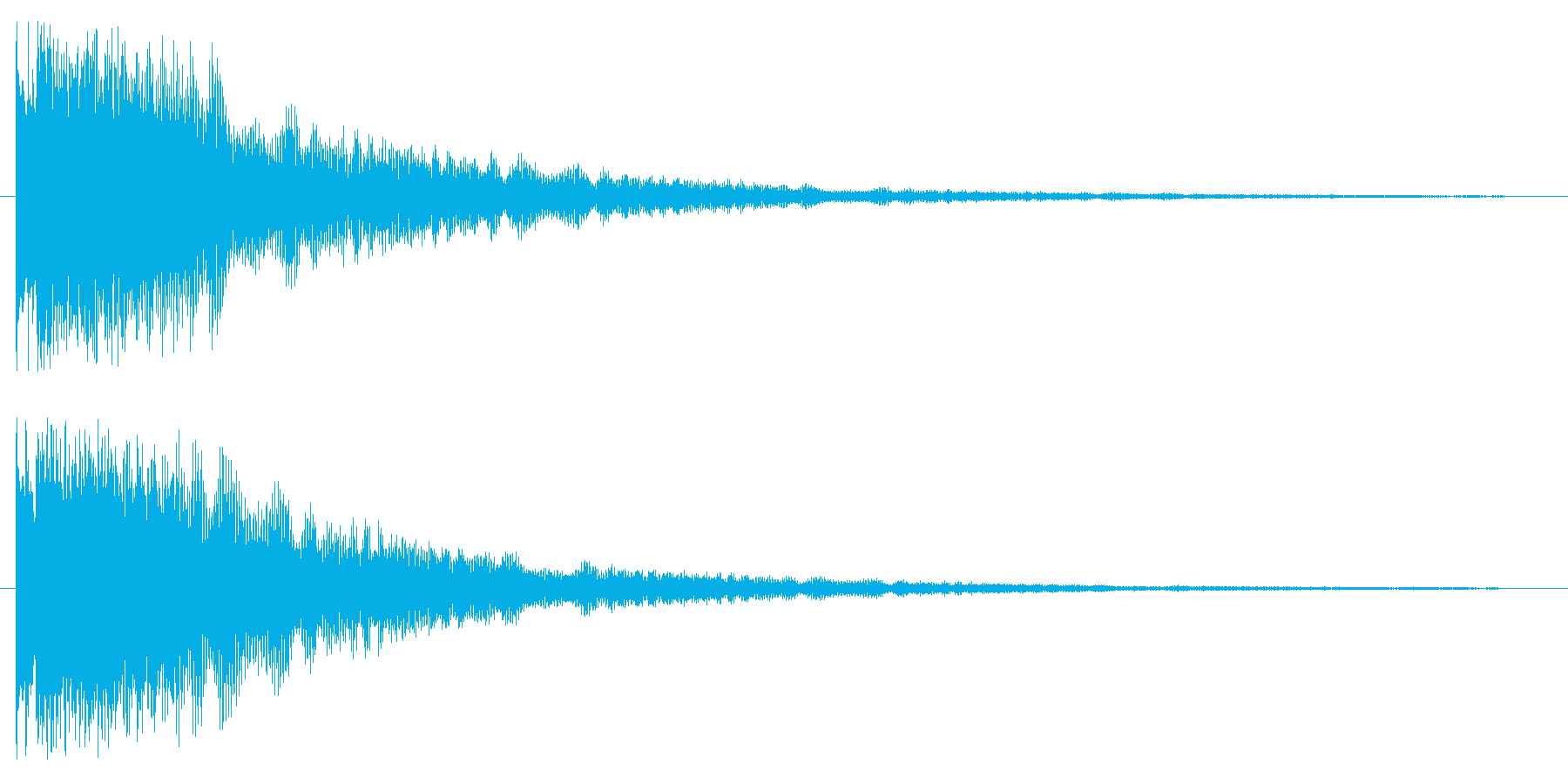 キラーン 綺麗なきらめきを表す音の再生済みの波形