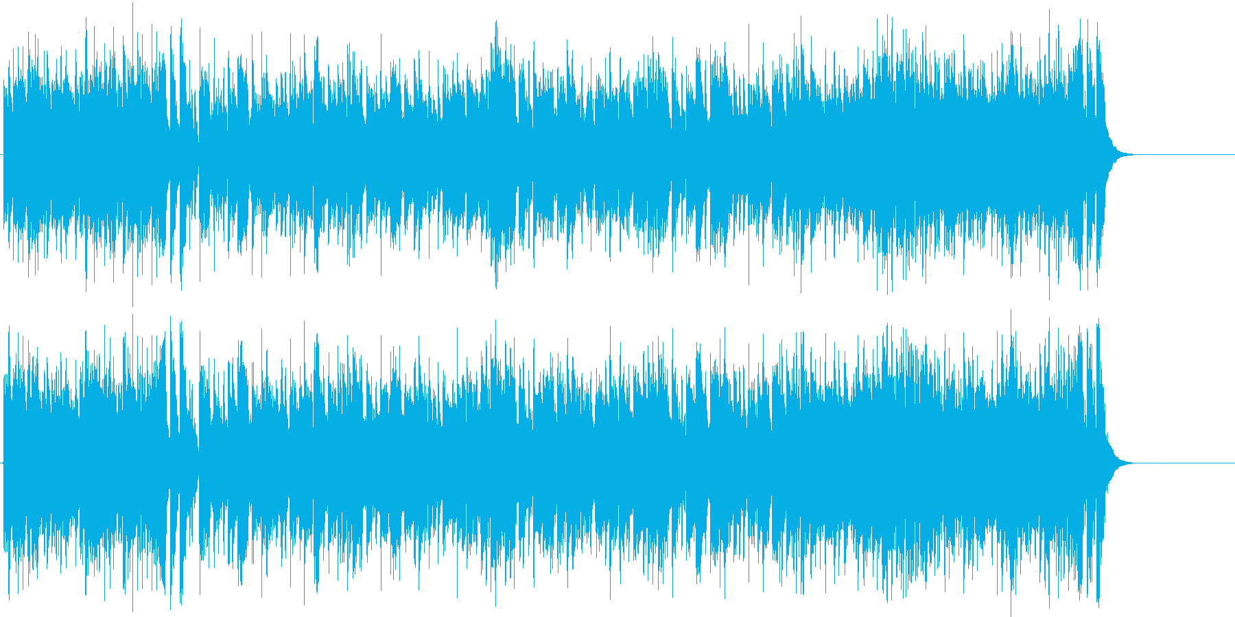 希望に夢ふくらむオープニングテーマの再生済みの波形