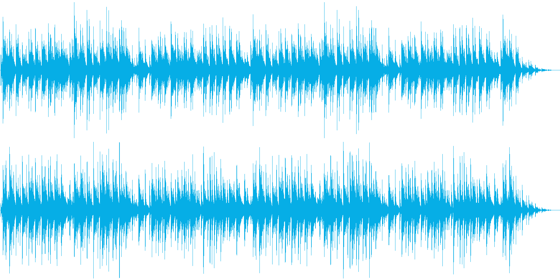 切ない雰囲気のピアノ曲の再生済みの波形