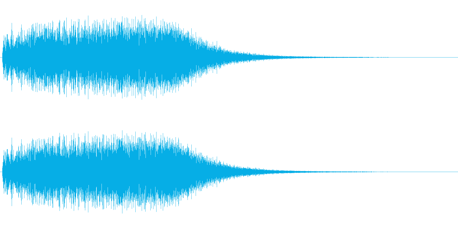ビブラフォン系アップ(ビブラ)の再生済みの波形