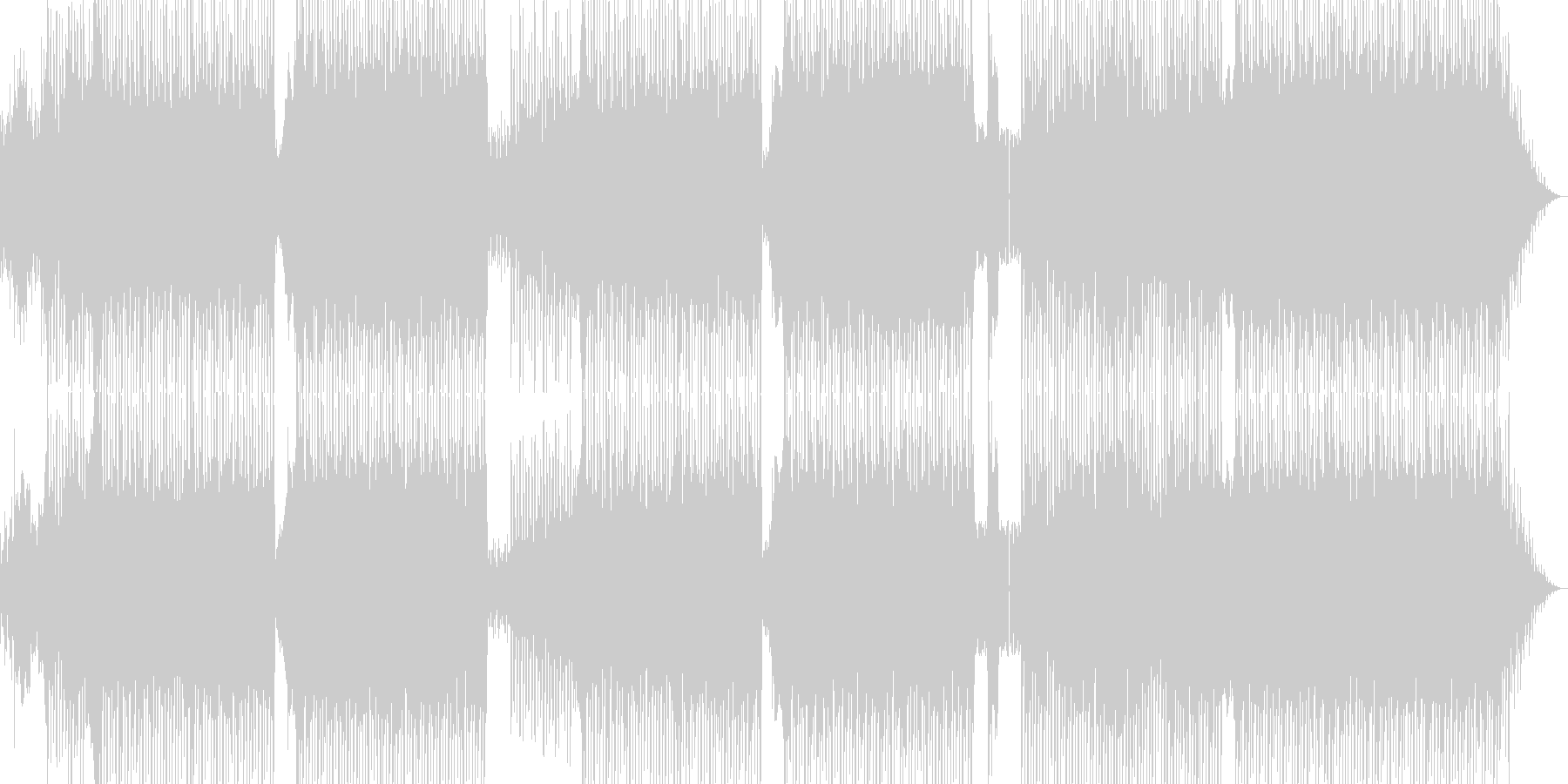 かわいらしいEDMの未再生の波形