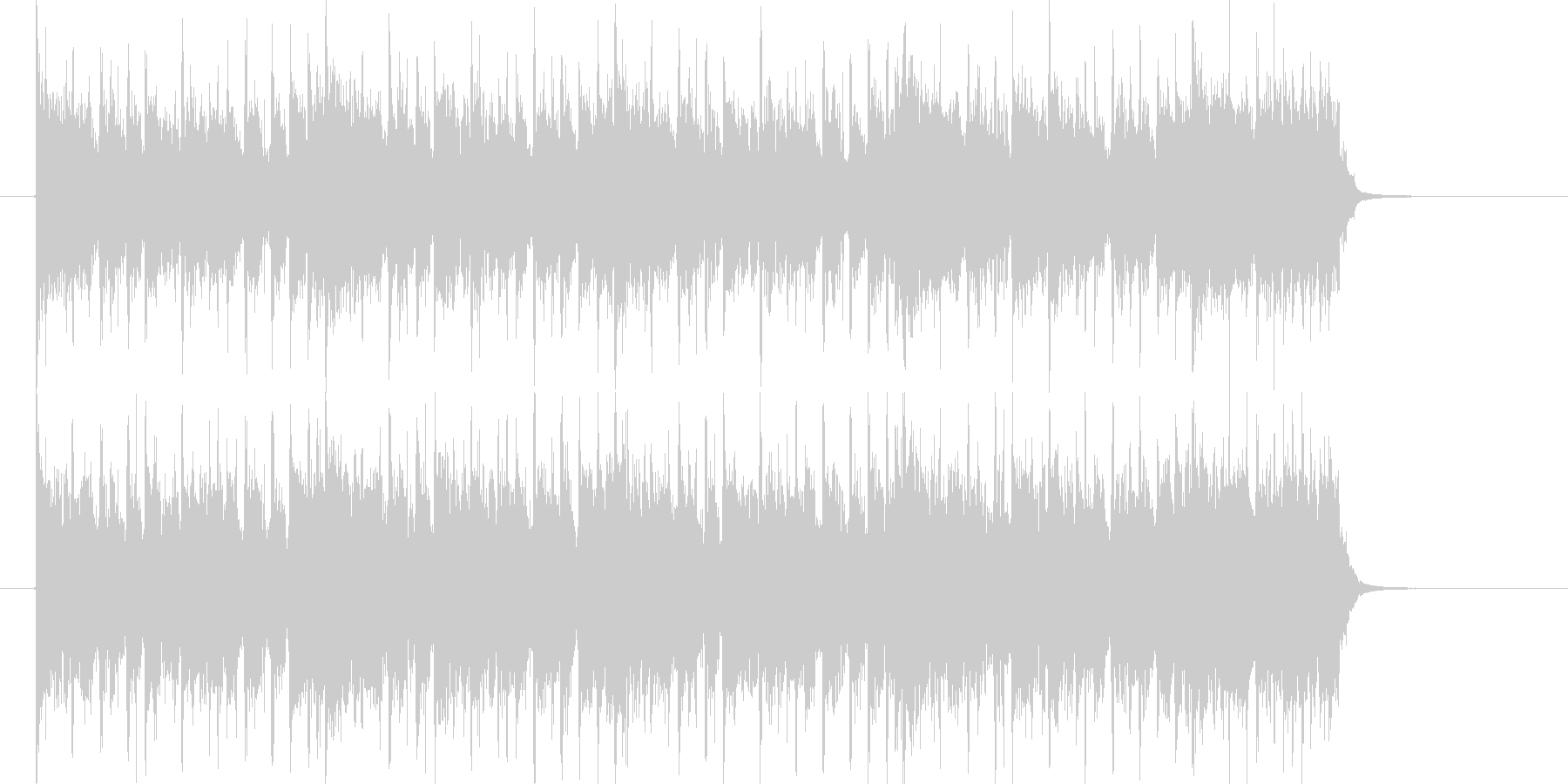 ベース音が印象的なシンセミュージックの未再生の波形