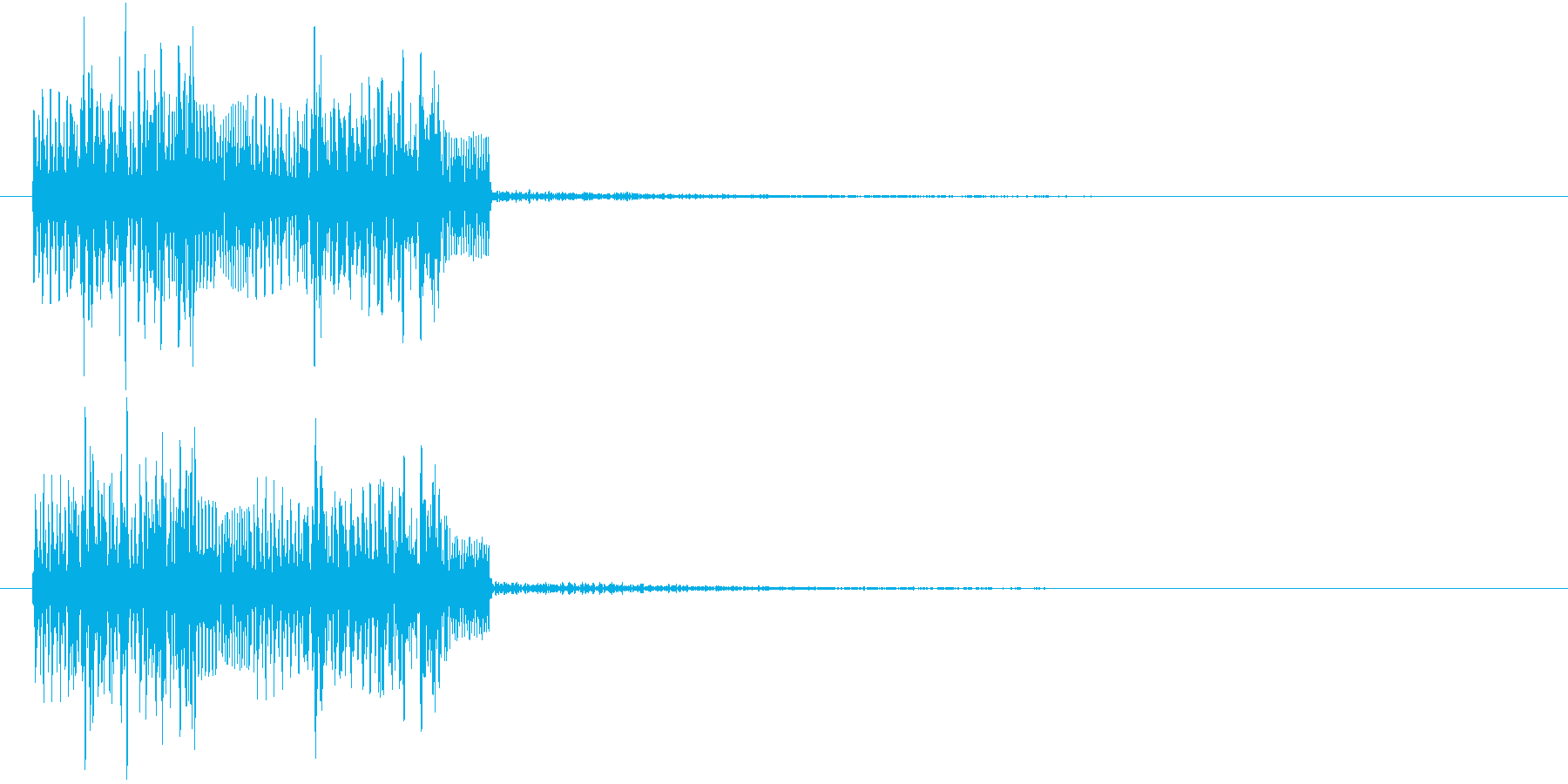 パワーダウン等 ネガティブな音の再生済みの波形