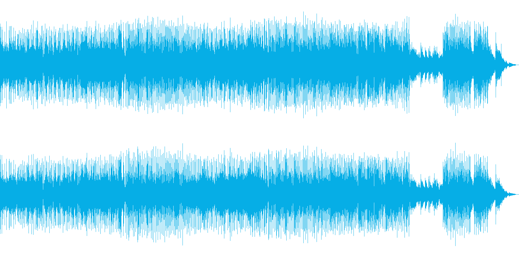 キュートなイメージの楽曲です。の再生済みの波形