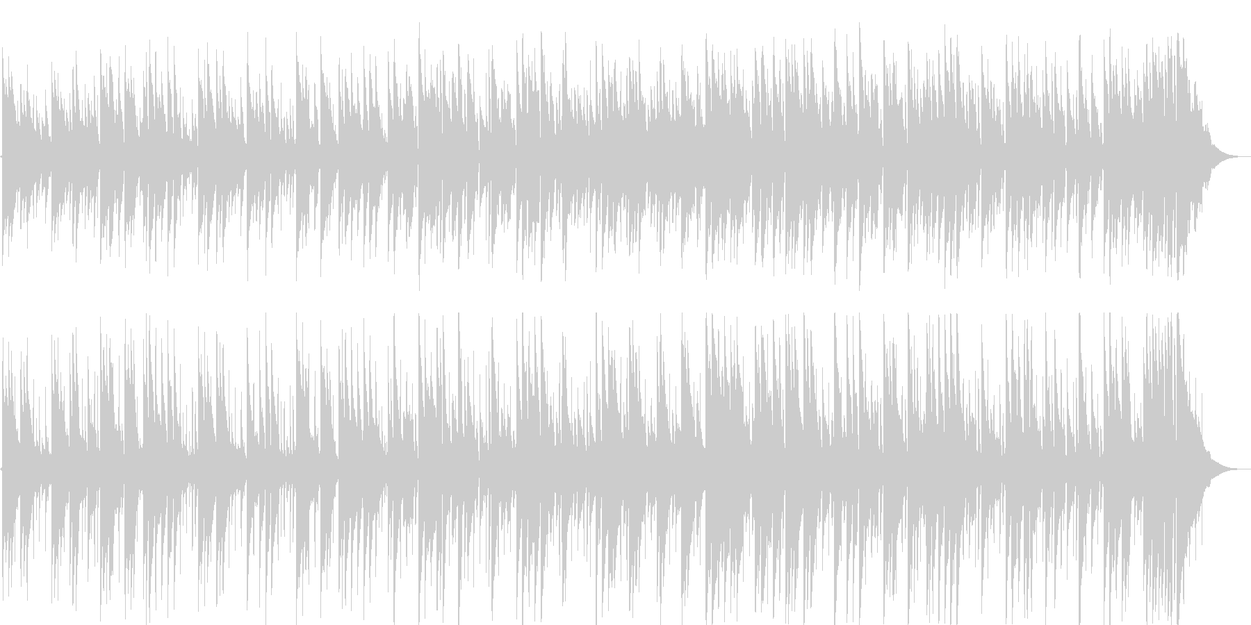 メランコリックな落ち着きのあるギター音の未再生の波形