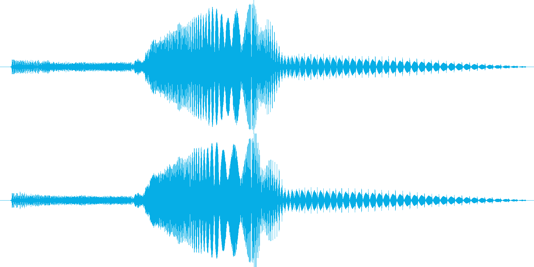 迫って来て何かを消すような音です。の再生済みの波形