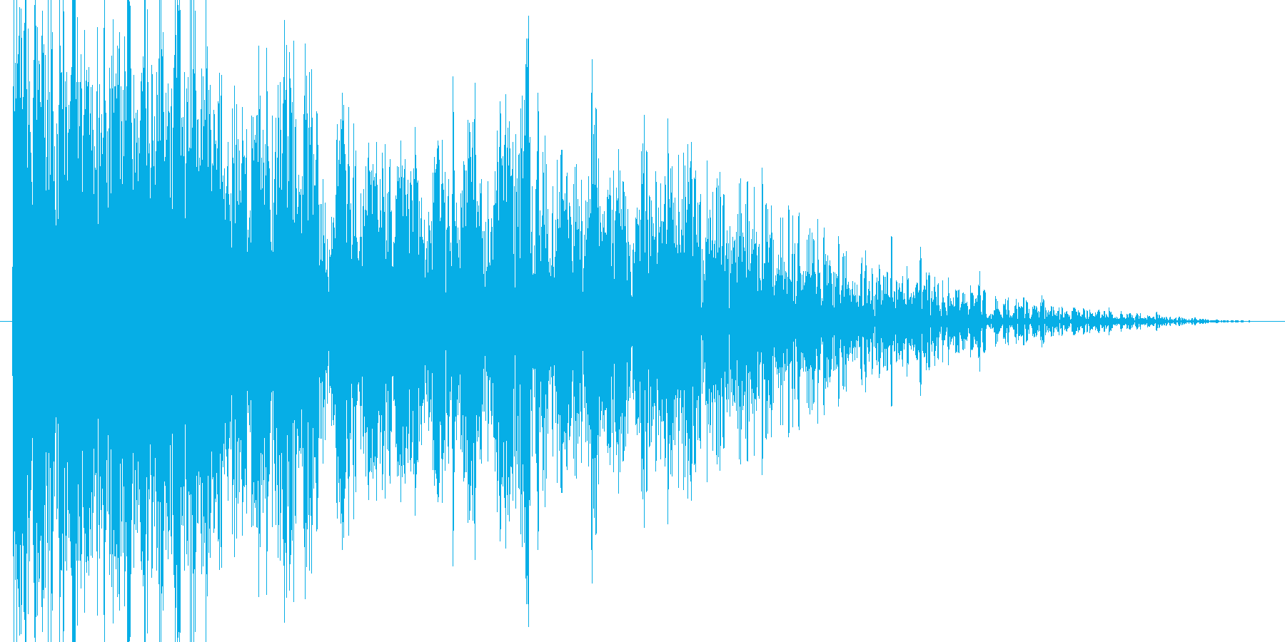 攻撃音、衝撃音、打撃音の再生済みの波形