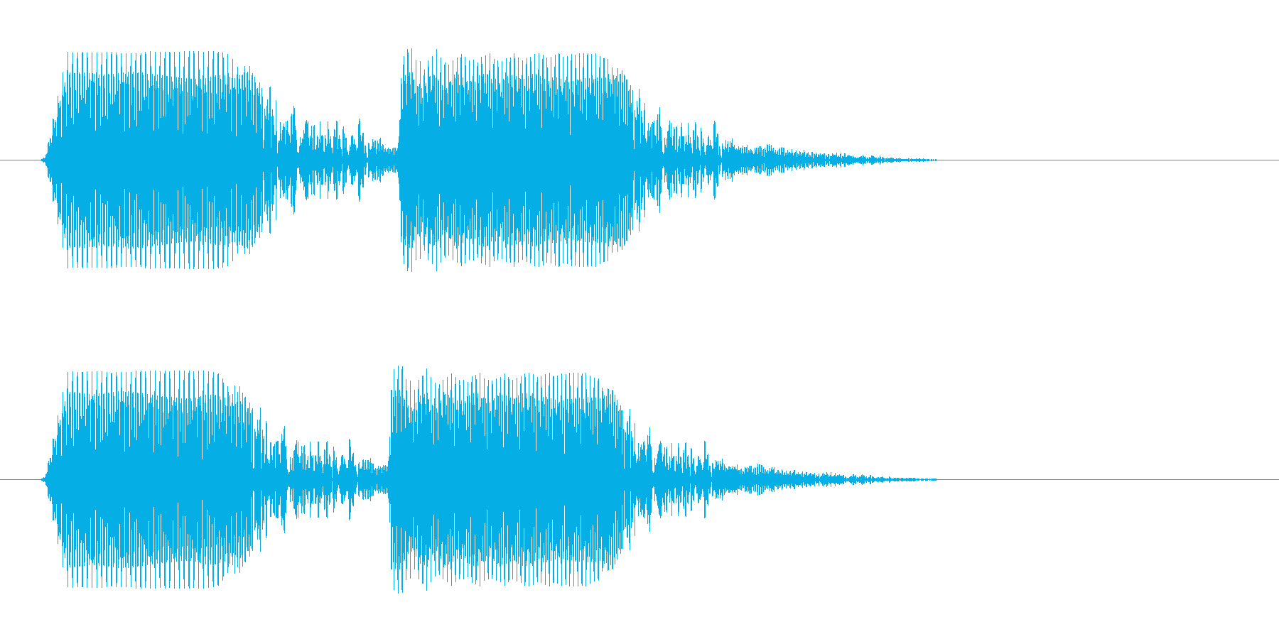 プペッ(高い音短め)の再生済みの波形