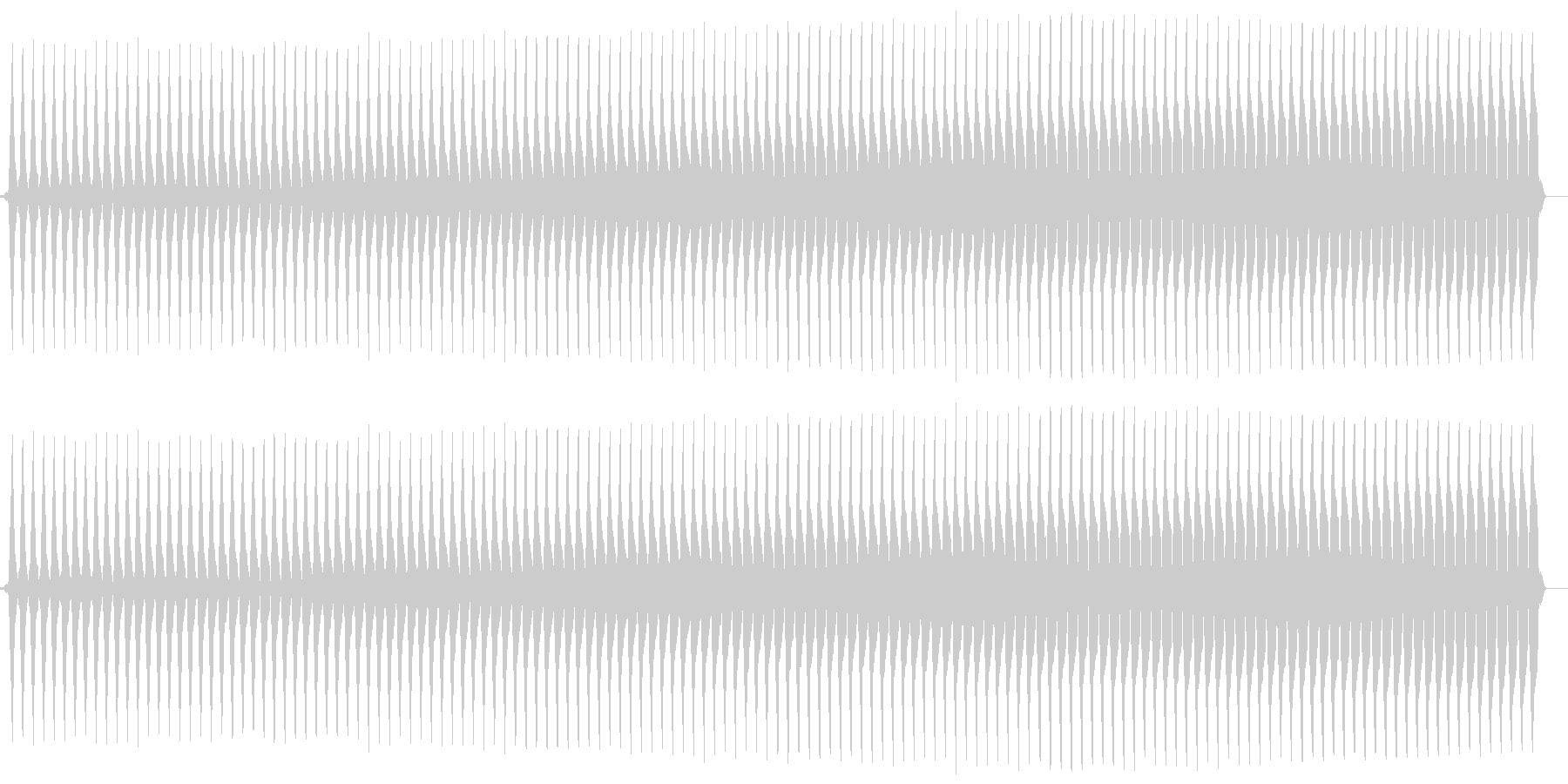 ブー。クイズ不正解/ブザー音の未再生の波形