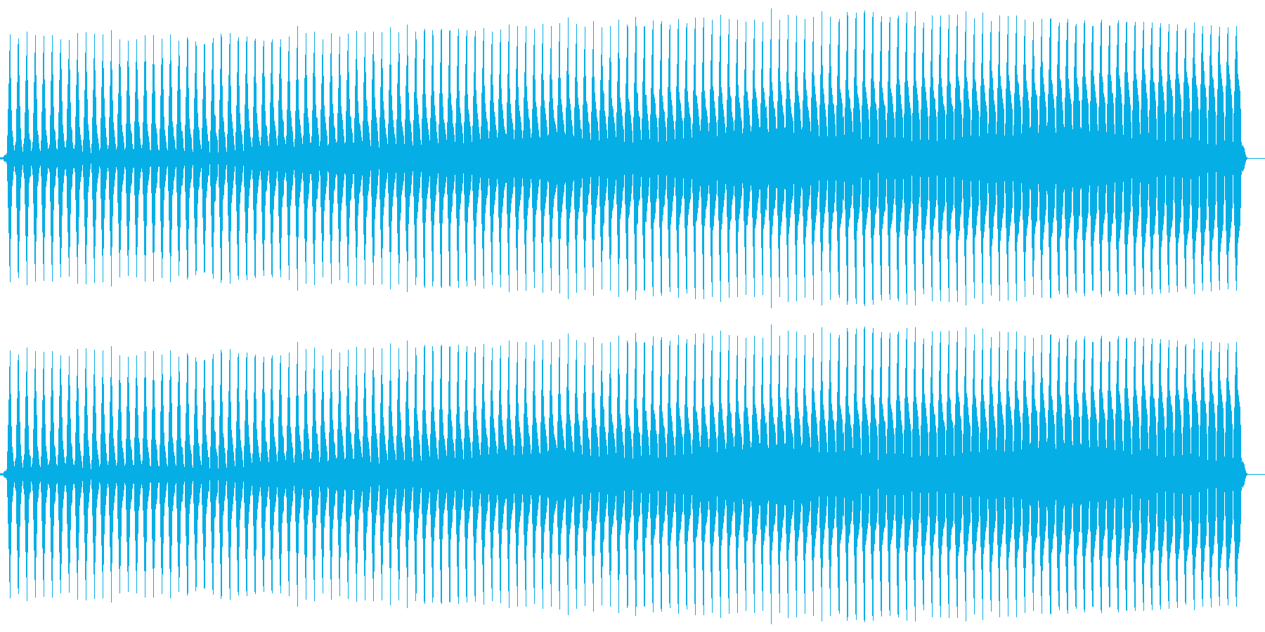 ブー。クイズ不正解/ブザー音の再生済みの波形