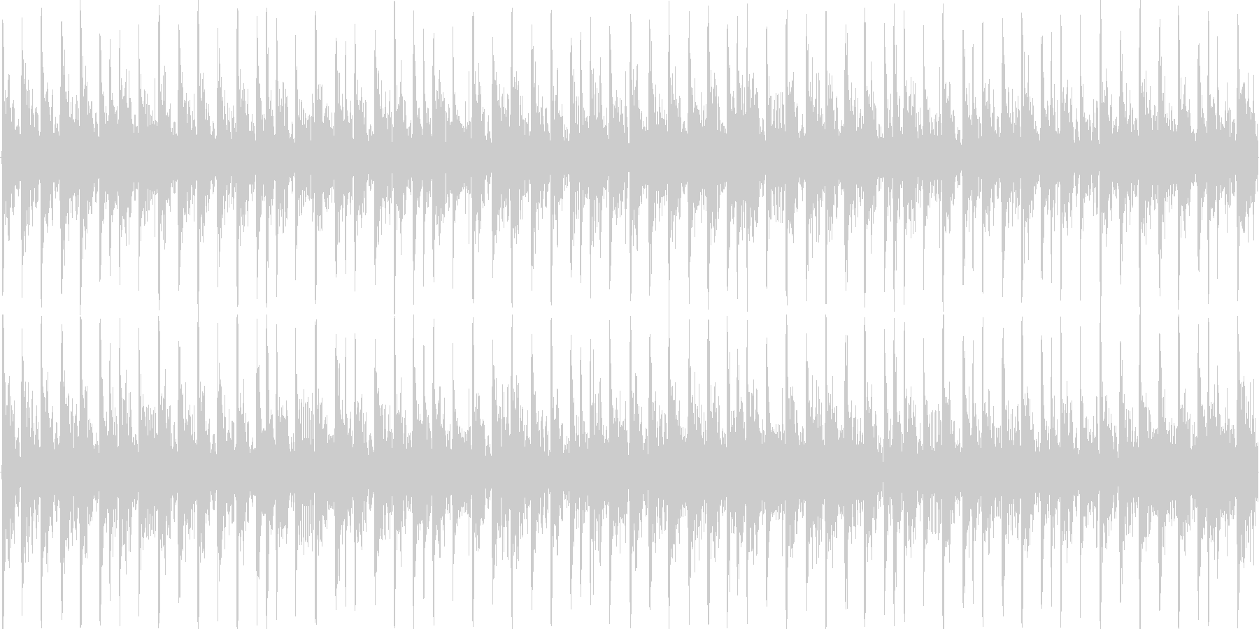 ハウスのリズムを基本にした楽曲です。の未再生の波形