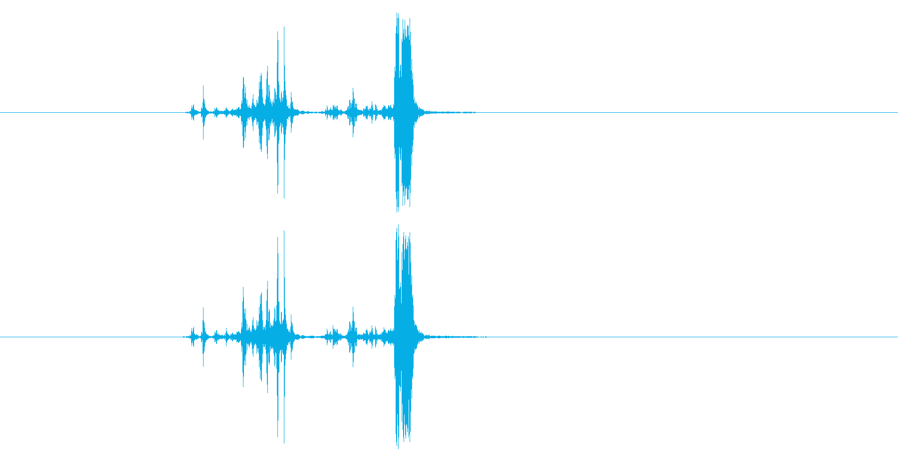 カッシャ(銃弾を装填する音01)の再生済みの波形