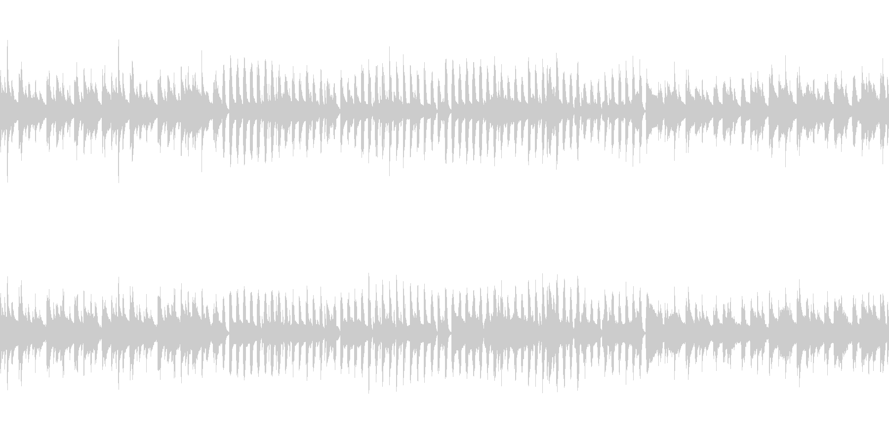 可愛くほのぼのとしたアコースティック曲の未再生の波形