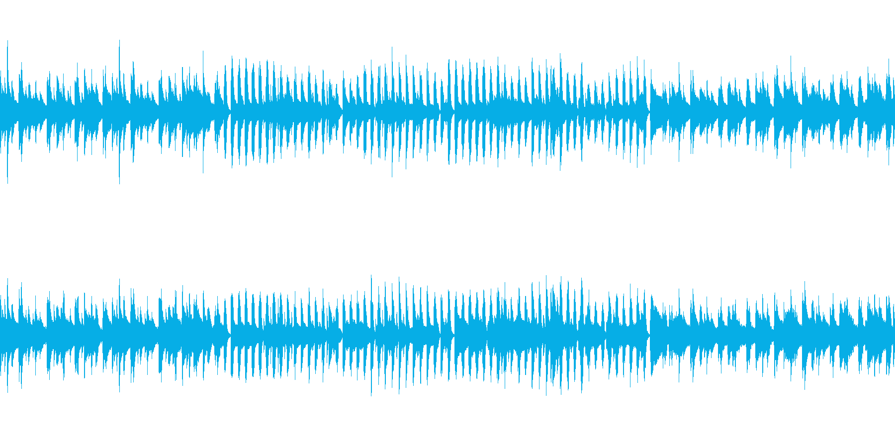 可愛くほのぼのとしたアコースティック曲の再生済みの波形