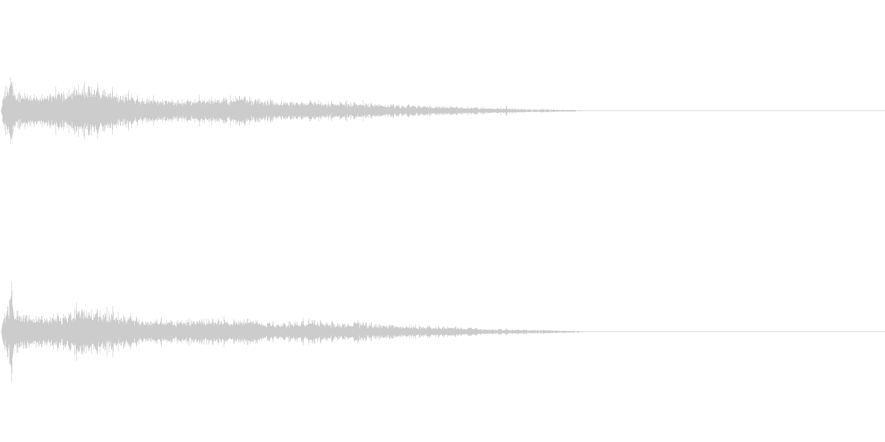 G♯メジャー インパクト音 衝撃音の未再生の波形