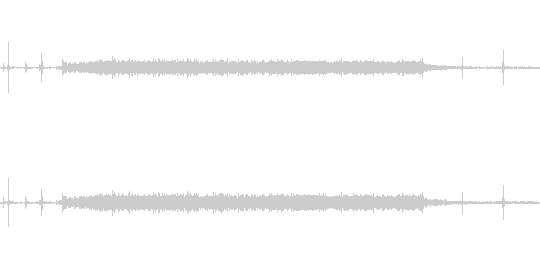 電子レンジで暖めている時の音です。の未再生の波形