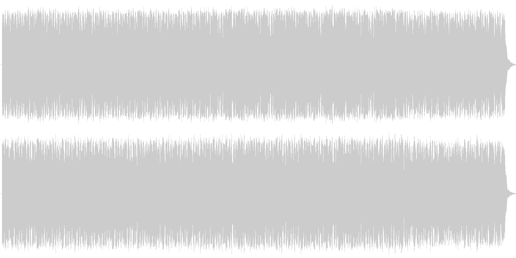 懐かしさの中に切なさを感じられる楽曲の未再生の波形