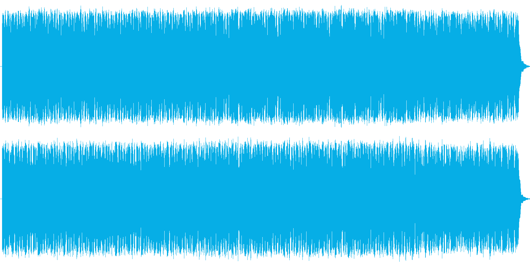 懐かしさの中に切なさを感じられる楽曲の再生済みの波形
