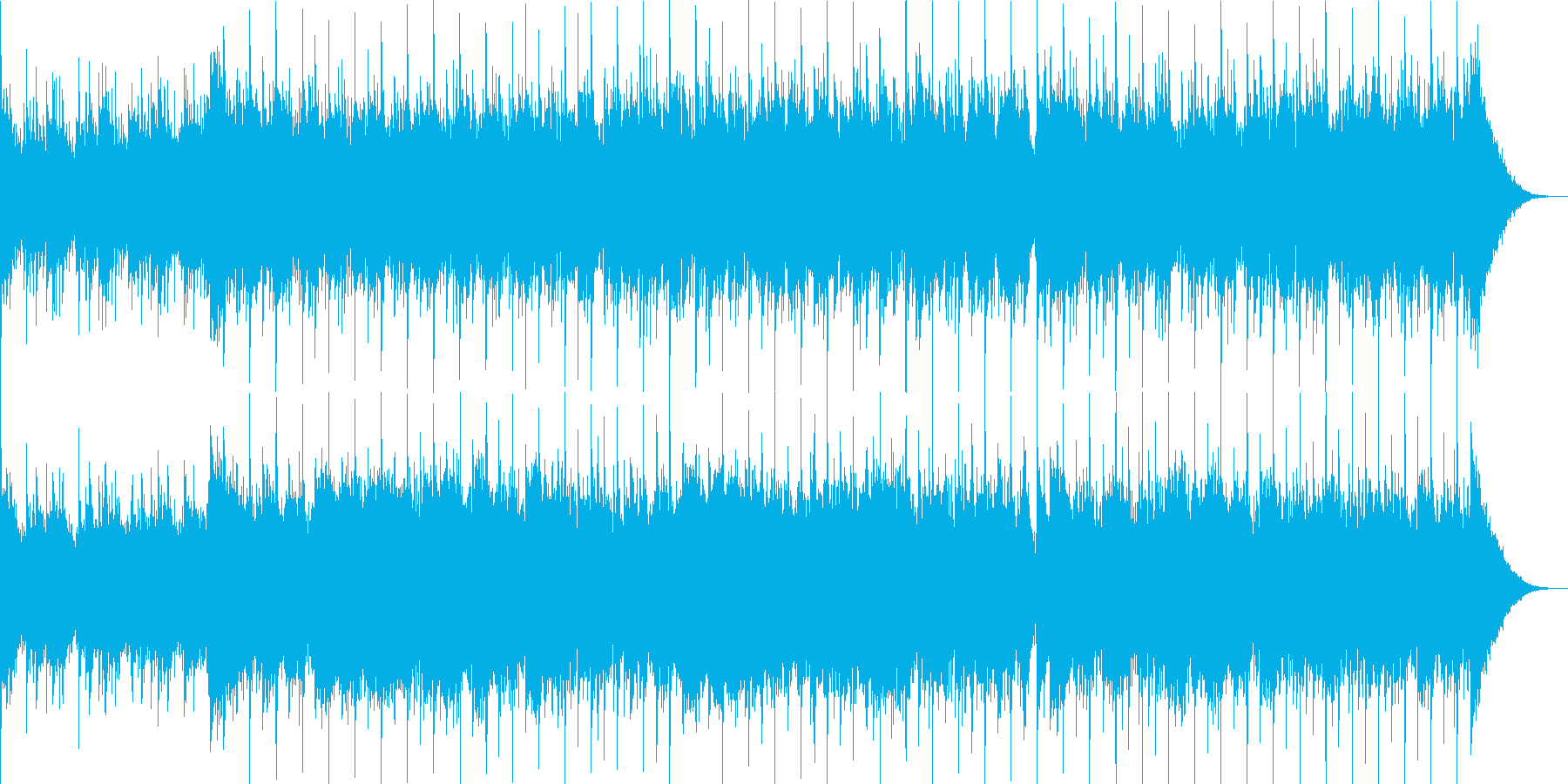 民族系っぽい踊りの曲の再生済みの波形