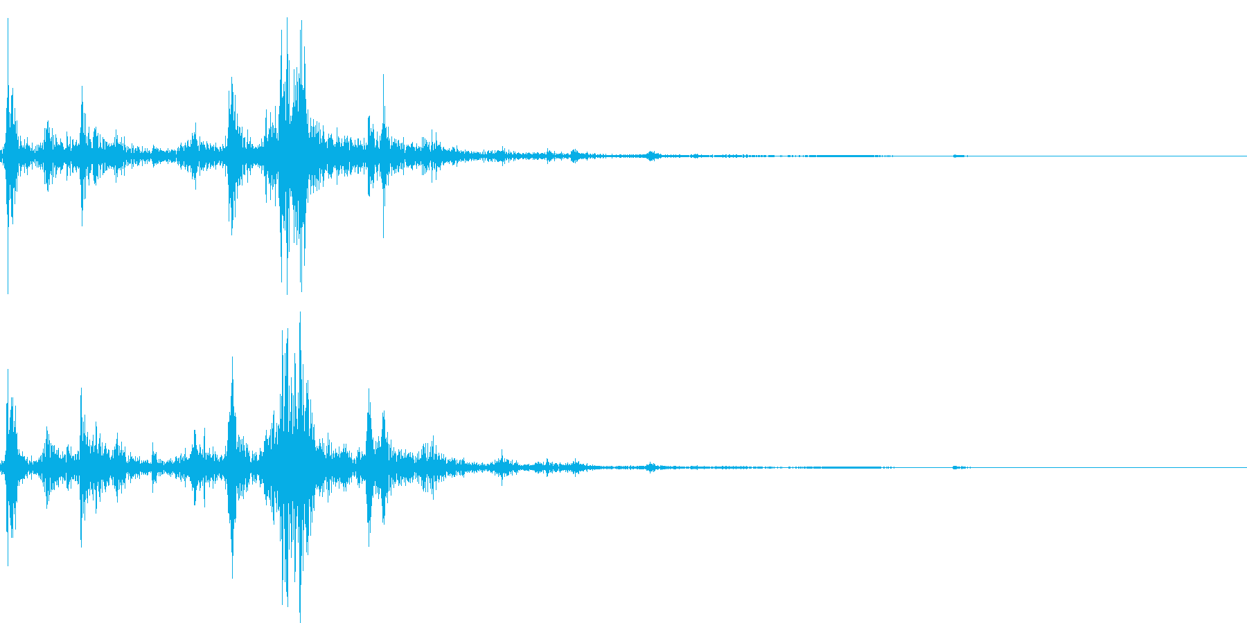 カメラのシャッター音(カシャッ)の再生済みの波形