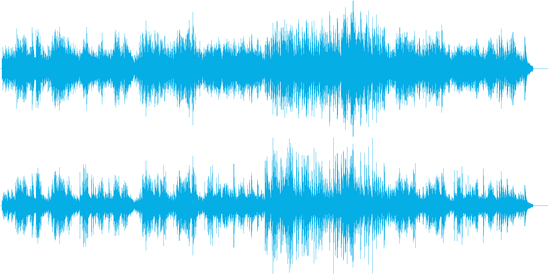 しっとりした切ないピアノのインスト曲の再生済みの波形