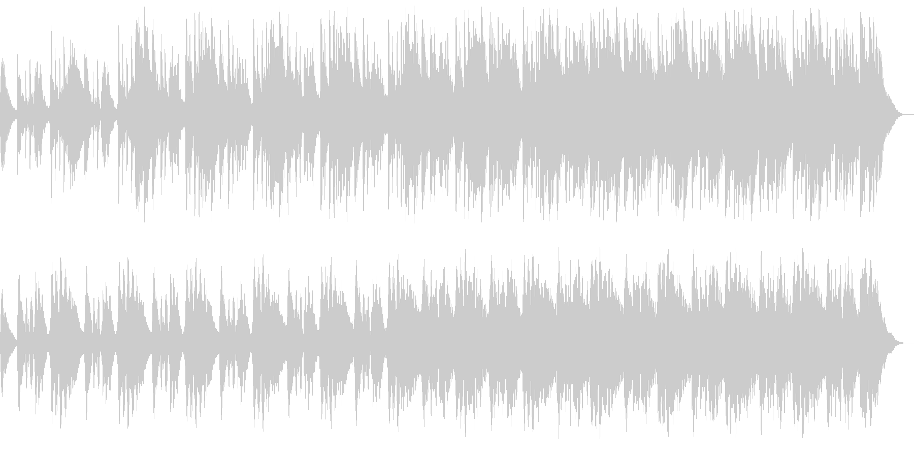 月明かりに照らされた花をイメージした1曲の未再生の波形