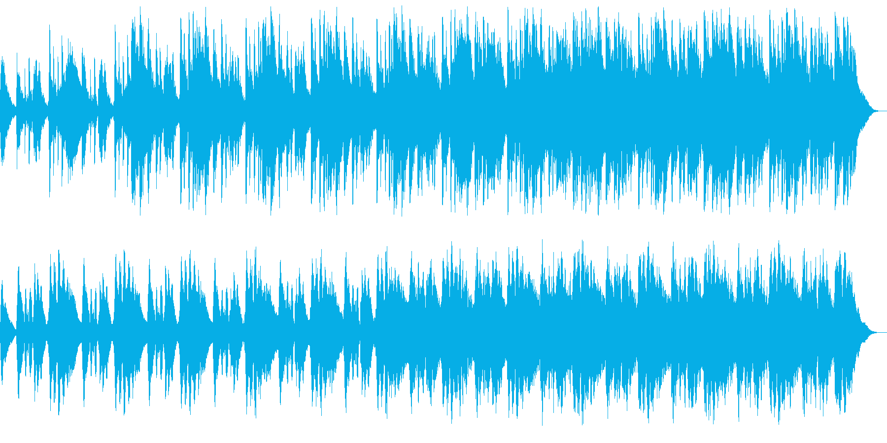 月明かりに照らされた花をイメージした1曲の再生済みの波形