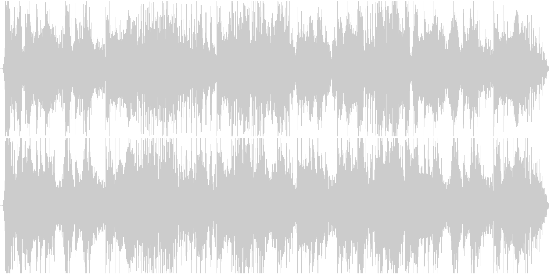 何かに追われているような緊張感のある音楽の未再生の波形