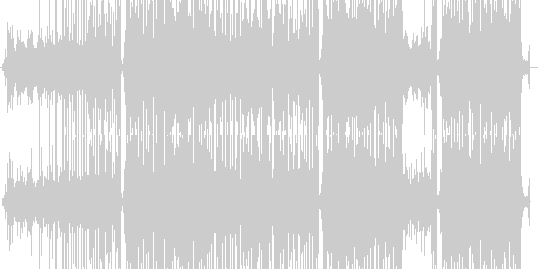 空をイメージした爽やかなBGMの未再生の波形