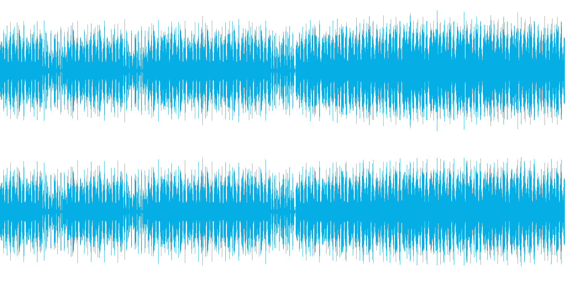 クラブBGM、DJライブBGMの再生済みの波形