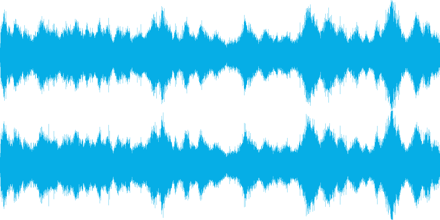 風が吹く2(環境音)の再生済みの波形