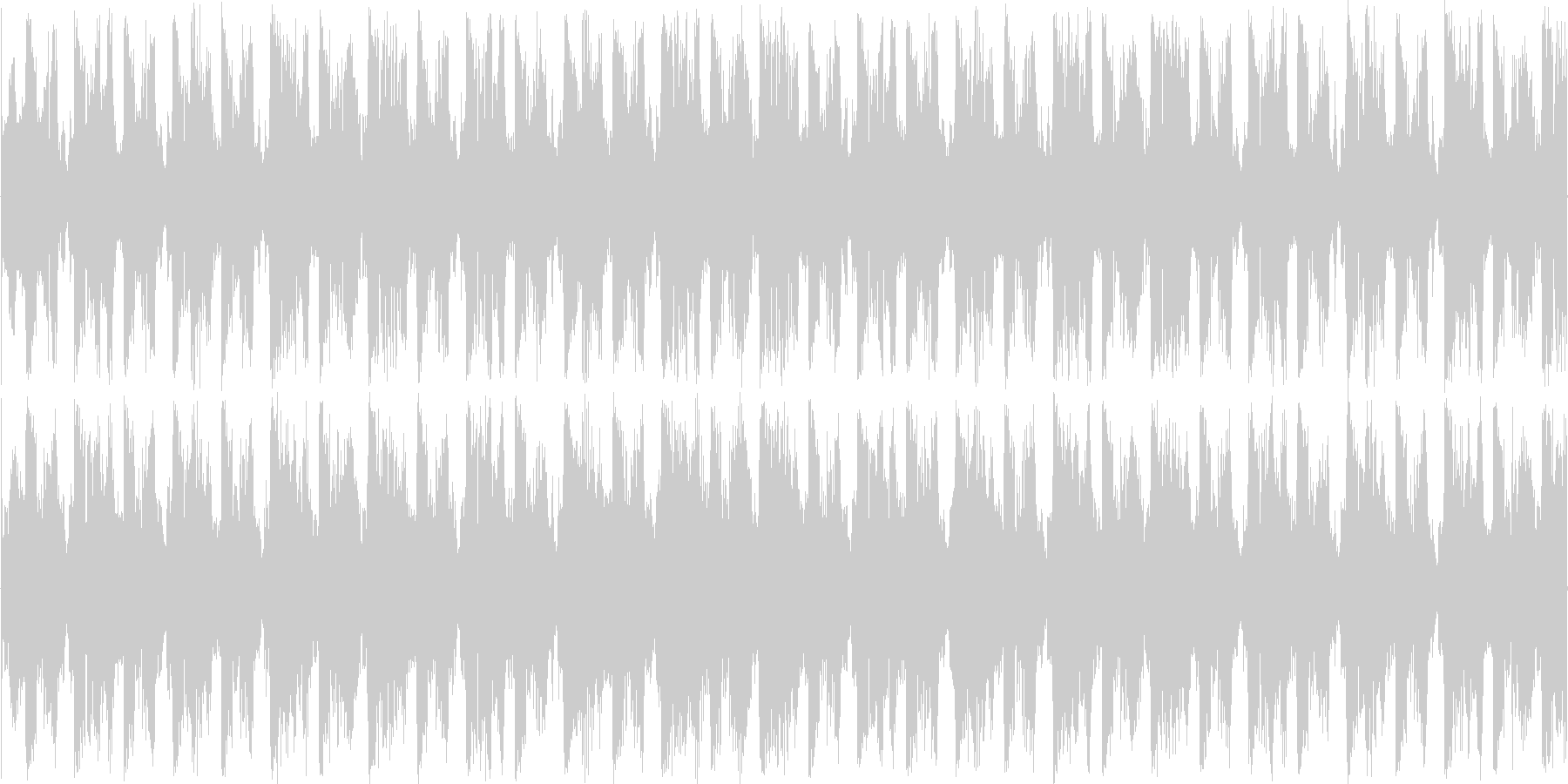 ハウスのリズムを強調した楽曲です。の未再生の波形