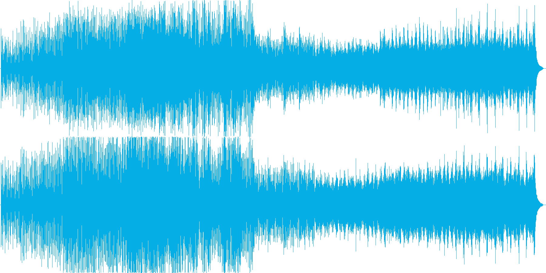 マリンバを中心としたミニマル風の曲です。の再生済みの波形