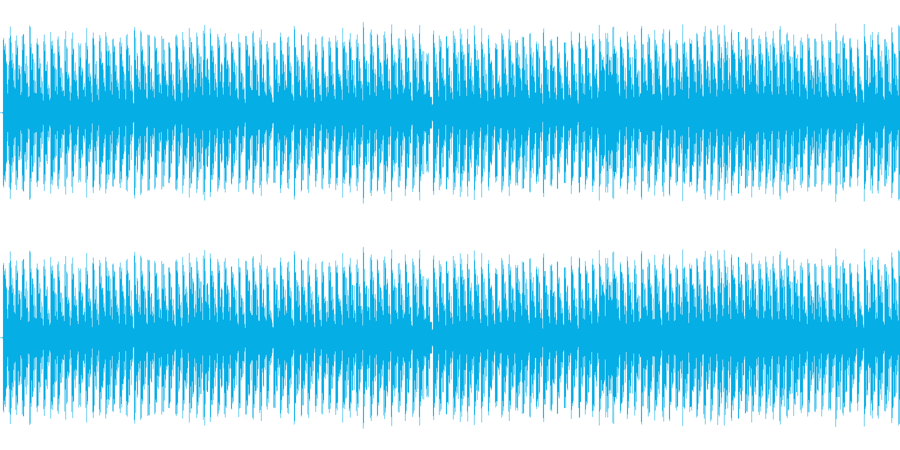 水たまりの上を走っているかのような音ですの再生済みの波形