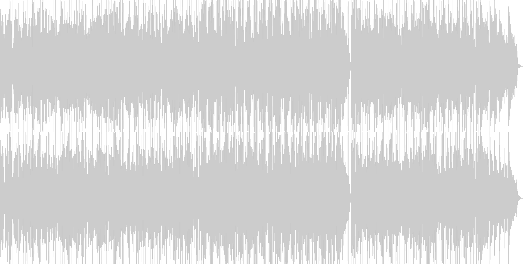 子供用の伸び伸びとした雰囲気のBGM2の未再生の波形