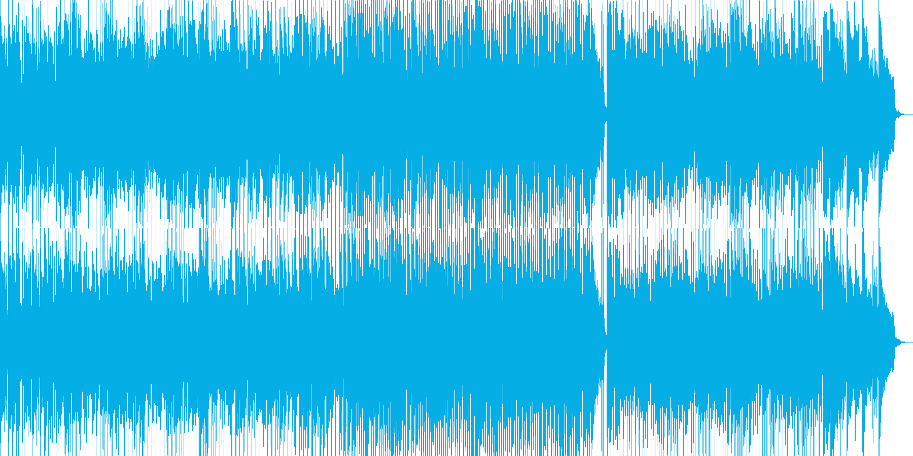 子供用の伸び伸びとした雰囲気のBGM2の再生済みの波形